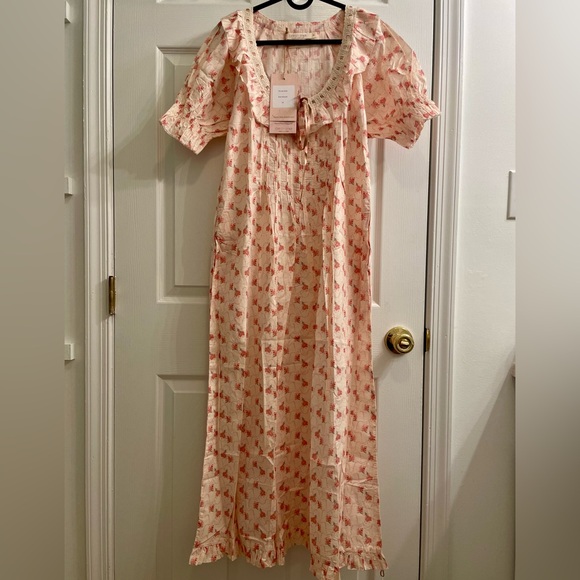 NWT Christy Dawn Inez Dress in Blush Bouquet 💐 🌸 🌷XS - Picture 5 of 6